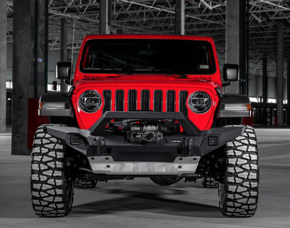 Paraurti anteriore lungo RIVAL - Jeep Wrangler JK e JL