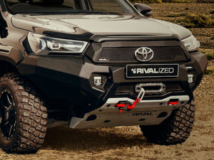 Paraurti anteriore Rival in alluminio - senza LED - Toyota Hilux Revo 2021+