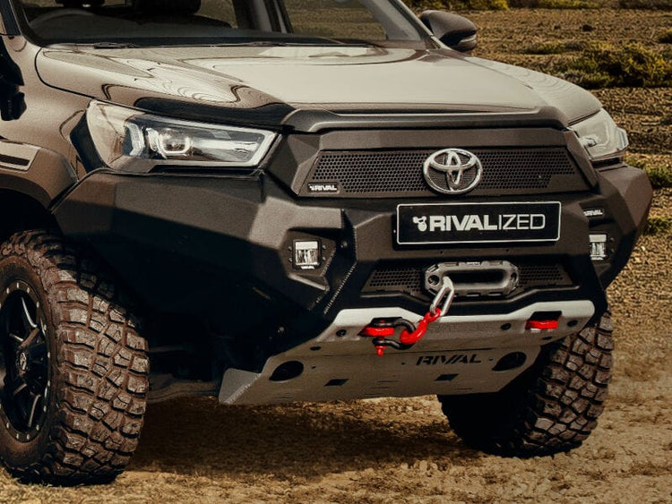 Paraurti anteriore Rival in alluminio - senza LED - Toyota Hilux Revo 2021+