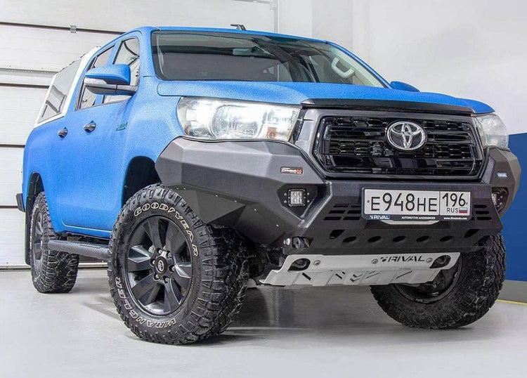 Paraurti anteriore Rival in alluminio - senza LED - Toyota Hilux Revo Invincible 2019+