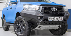 Paraurti anteriore Rival in alluminio - senza LED - Toyota Hilux Revo Invincible 2019+