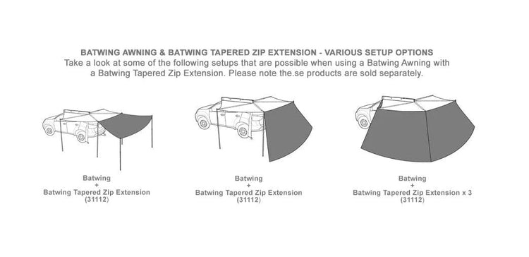 Parete trapezoidale - Tenda da sole Batwing/Sunseeker RHINORACK