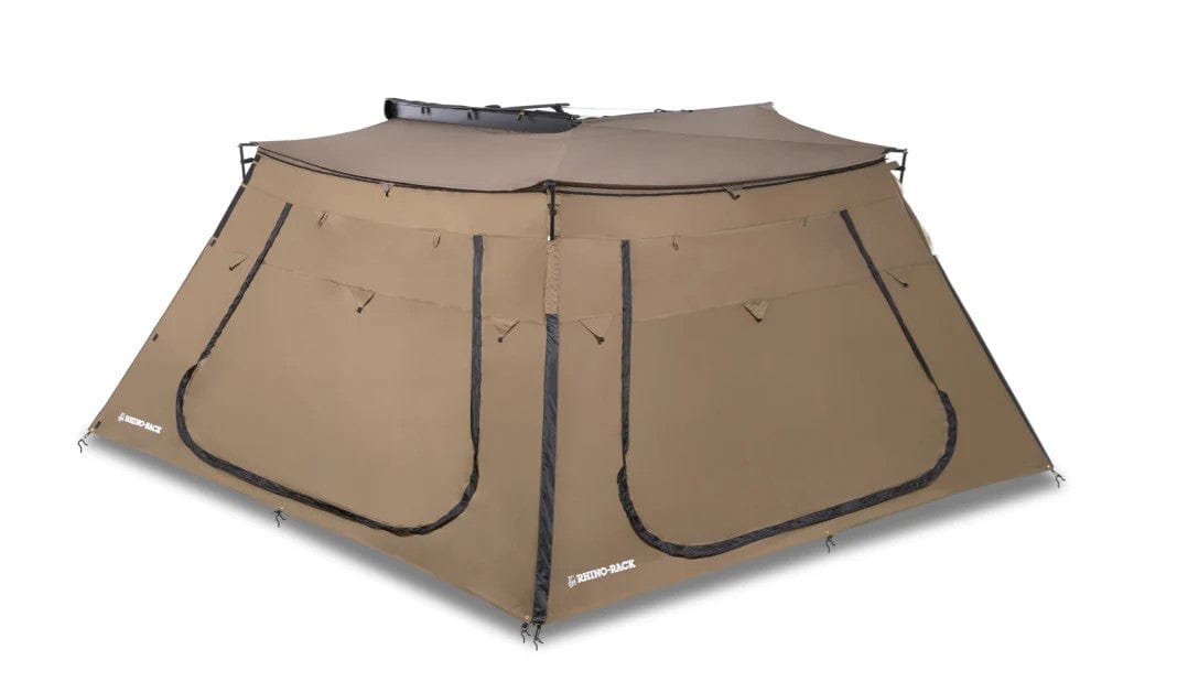 Parete trapezoidale con porta - Tenda da sole Batwing Compact Rhinorack