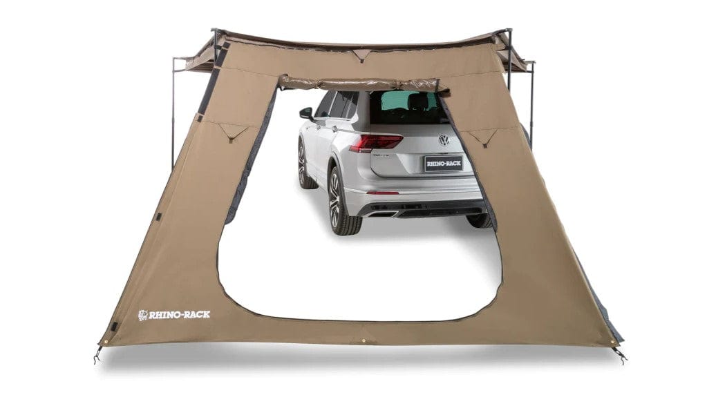 Parete trapezoidale con porta - Tenda da sole Batwing Compact Rhinorack