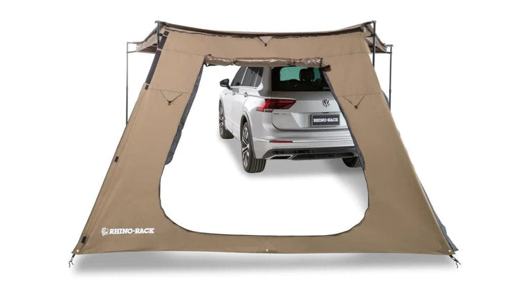 Parete trapezoidale con porta per la tenda da sole Batwing/Sunseeker - Rhinorack