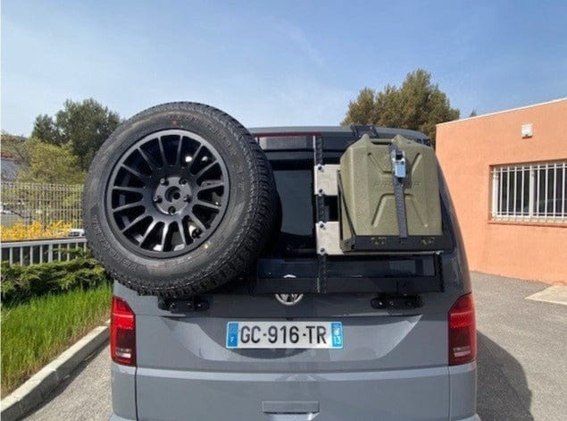 N4 Offroad Porta ruote e porta tutto sul portellone posteriore per Volkswagen Transporter