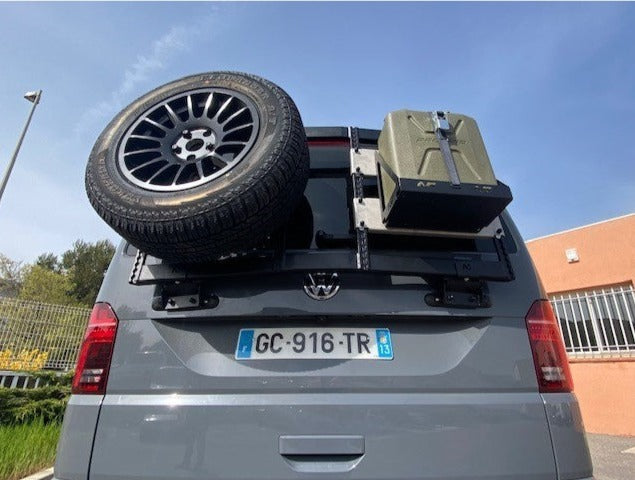 N4 Offroad Porta ruote e porta tutto sul portellone posteriore per Volkswagen Transporter