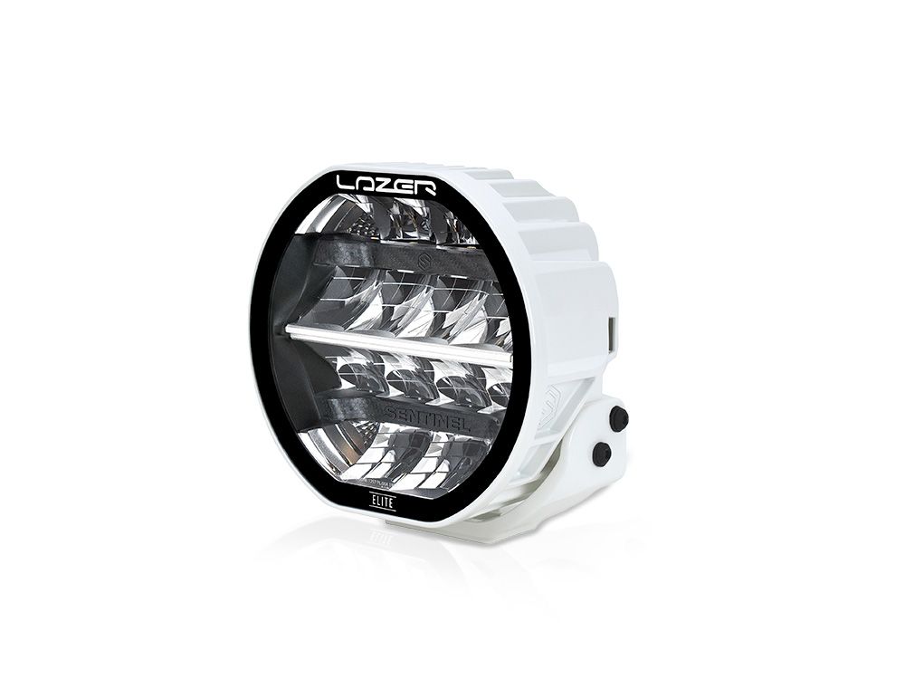 Lazer Sentinel 7" White Elite LED con luci di posizione - Omologato CE