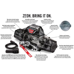 Verricelli elettrico WARN Zeon 10S 12V 4.5T - Sintetico - CE